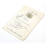 The Beatles - A full set of autographs from March 1965, B.O.A.C. (British Overseas Airways
