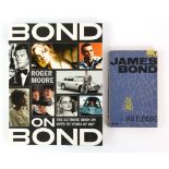 James Bond - Roger Moore signed book, 'Bond and Bond' and a Dr. No paperback by Ian Fleming (2).