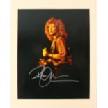 Robert Plant from Led Zeppelin, a signed 10 x 8 inch photo.