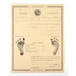 Batman Returns - Gotham City birth registration document from the film, used in scenes when