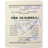 Sean Connery - Theatre programme from 1959 for 'The Seashell', signed to the inside by Sean Connery,