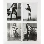 Bettie Page four black and white photographs, 10 x 8 inches (4).