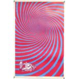 Turn On Your Mind US Beatles psychedelic counter-culture poster with Satty artwork and printed by