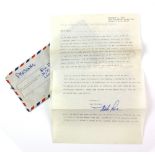 The Beach Boys - Six letters all hand signed including four from Mike Love dating back to the 1960'