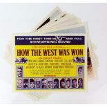 How The West Was Won (R-1969) Set of 8 US Lobby cards for the 70mm release, 11 x 14 inches (8).