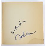 The Beatles - John Lennon and Yoko Ono: An autographed copy of Yoko Ono's book 'Grapefruit',