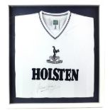 Glen Hoddle - Tottenham Hotspur signed football shirt, framed, 53 x 56 cm.