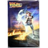 Back to the Future - Commercial poster signed by Michael J Fox and Christopher Lloyd, rolled, 24 x