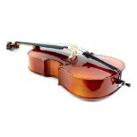 Intermusic 1/8 size student cello, case and bow. Student cello. Used. Playing condition