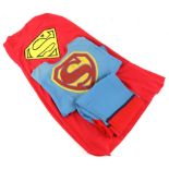 Vintage Superman costume all with Western Costume barcodes - red cape (46041173) blue top (46040242)