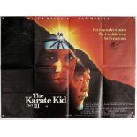 The Karate Kid Part III (1989) British Quad film poster signed to the front by Ralph Macchio ‘