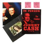 Johnny Cash and June Carter Cash signed photos, large 10 x 8 inches and The Johnny Cash Show