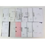 Collection of production used film/TV scripts / Schedules including Mamma Mia, Clapper and Trap,