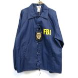 The X-Files - Navy blue FBI jacket together with Police badge and warrant card on neck chain. The