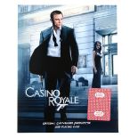 James Bond - Casino Royale Original Cartamundi production used playing card, mounted on photo