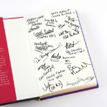 Harry Potter and the Philosopher's Stone - Hardback book, signed to inside pages by 26 members of