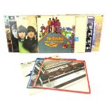 40+ collectable Beatles rock vinyl records. Includes many first or early pressings, on Parlophone