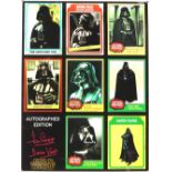 Star Wars - Dave Prowse 'Darth Vader' signed poster print, 12 x 16 inches and a Royal Selangor