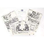 The Mighty Ducks - (Walt Disney, 1992) Seven original hand-drawn felt tip storyboard panels for