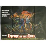 Two H.G Wells British Quad film posters for The Shape of Things To Come and Empire of the Ants,