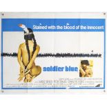 Soldier Blue (1970) British Quad film poster, starring Candice Bergen, Avco Embassy, folded, 30 x 40