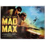 Mad Max (2015) Two British Quad film posters, teaser & main, Warner Brothers, rolled, 30 x 40 inches