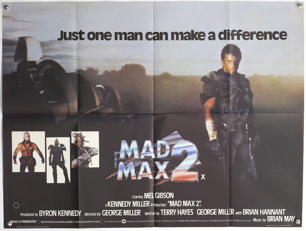 3 Mad Max British Quad film posters, Mad Max / Mad Max 2 Double Bill and Mad Max 2, and Beyond - Image 2 of 2