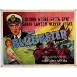 The Blue Peter (1951) British Quad film poster, starring Kieron Moore, linen backed, 30 x 40 inches.