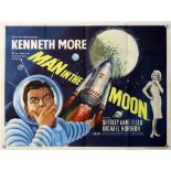 Man in the Moon (1960) British Quad film poster, British Comedy starring Kenneth Moore and with