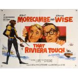 That Riviera Touch (1966) British Quad film poster, starring Morecambe & Wise, artwork by Renato