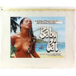 Baby Cat (1984) Original Quad poster artwork by Sam Peffer, painted art & photo paste-on with