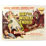 Day The World Ended (1956) US Half Sheet film poster, artwork by Albert Kallis, flat, 22 x 28