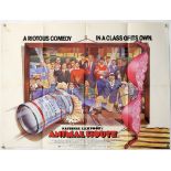 National Lampoons Animal House (1978) British Quad film poster, iconic Comedy directed by John