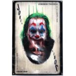 Joker (2019) Thai One Sheet film poster, double sided lightbox version, rare playing card style,