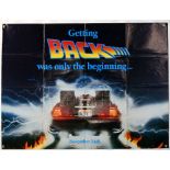 Back To The Future Part II (1989) Advance British Quad film poster, Universal, folded, 30 x 40