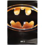 Three Batman One Sheet teaser film posters, Batman, Batman Returns and Batman and Robin, all rolled,