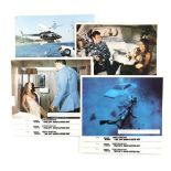 James Bond The Spy Who Loved Me (1977) Set of 8 Front of House cards from the movie starring Roger