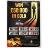 James Bond Royal Mail promotional poster from 2008, rolled, 23.5 x 33 inches.