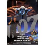 James Bond Licence To Kill (1989) Olympus cameras tie-in promotional poster, folded, 15 x 21.5