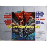 James Bond The Spy Who Loved Me (1977) British Quad film poster, artwork by Bob Peak, folded, 30 x