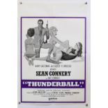 James Bond Thunderball (R-1970's) British Double Crown film poster, starring Sean Connery, United