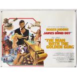 James Bond The Man With The Golden Gun (1974) British Quad film poster, starring Roger Moore &