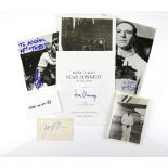 James Bond Autographs including Sean Connery, George Lazenby, Richard Kiel, Joseph Wiseman, Nikki