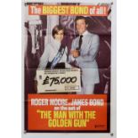 James Bond The Man With The Golden Gun - Promotional Double Crown Premium Bonds poster, folded, 20 x