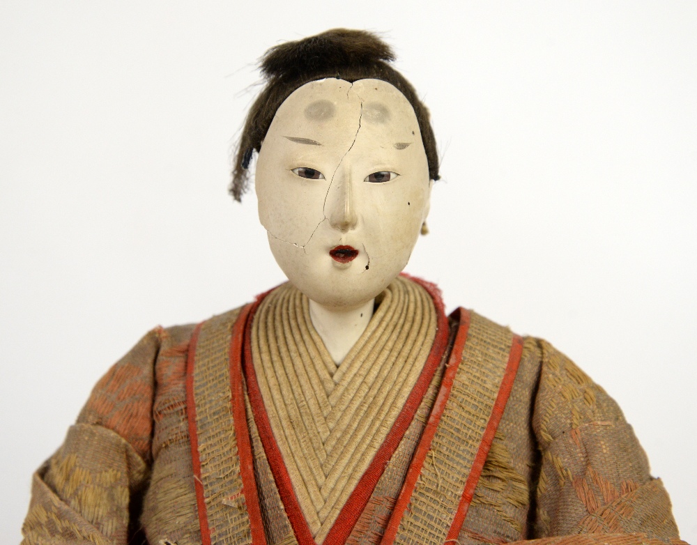 A Japanese Hinaningyo of a Daimyo, possibly for the Hinamatsuri Festival of March 3rd, about 35 cm - Image 7 of 7