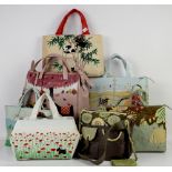 5 Radley bags Autumn days, By the Sea both with purse and dust bags, Poppy fields with market