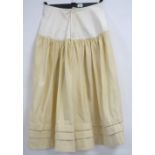 Lingerie - 19th & 20th Century - Flannelette petticoat with bustle drape, Victorian / White