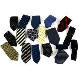 Collection of approx. 53 gentleman's ties in mixture of fabrics including silk, and wool
