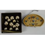 A set of gilt metal dress buttons for Lancashire Regiment 6 large and 6 small (12) together with a