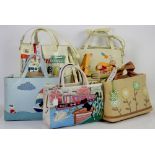 6 Radley signature bags comprising Little Venice with dust bag, Launderette purse and dust bag,